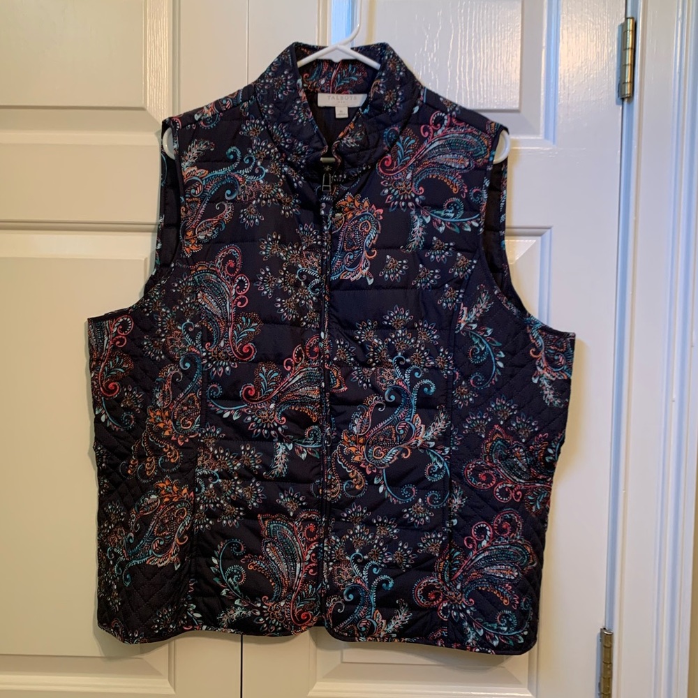 Talbot’s paisley vest- XL
